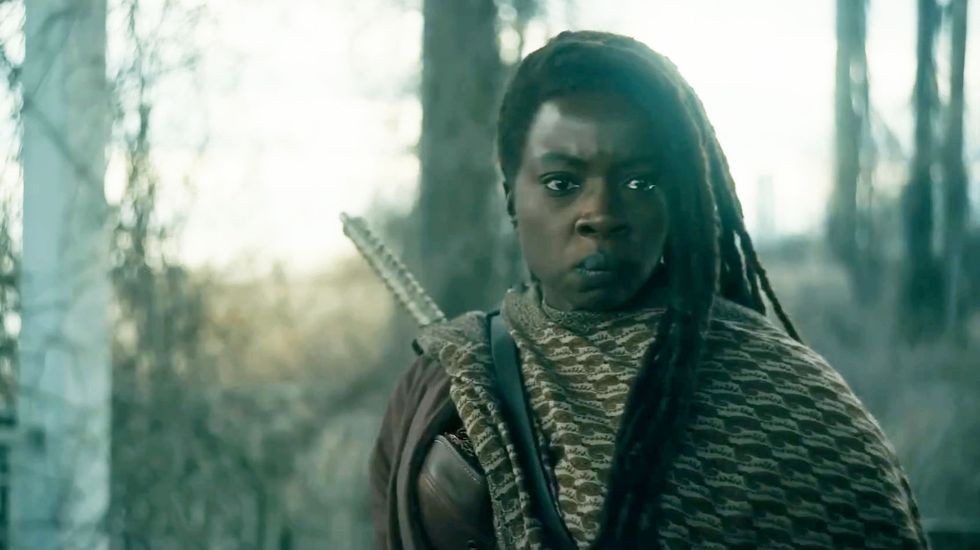 Danai Gurira in a still from The Walking Dead: The Ones Who Live