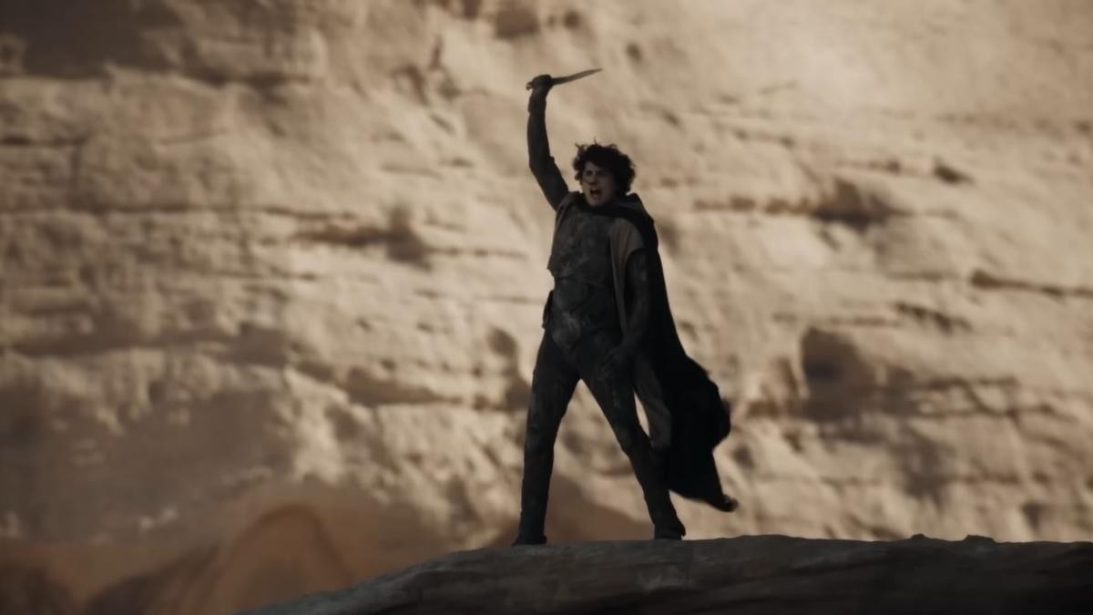 Timothée Chalamet in a still from Dune: Part Two