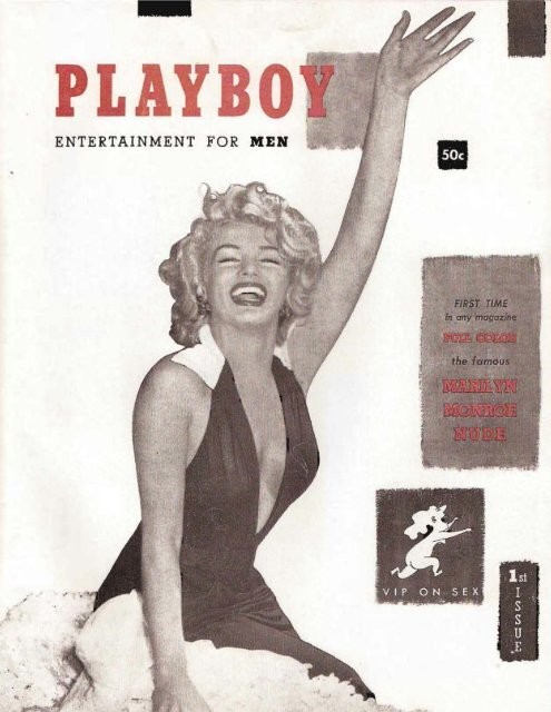 The first issue of Playboy Magazine in 1953