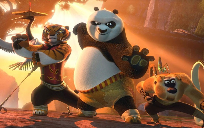 The main cast of Kung Fu Panda