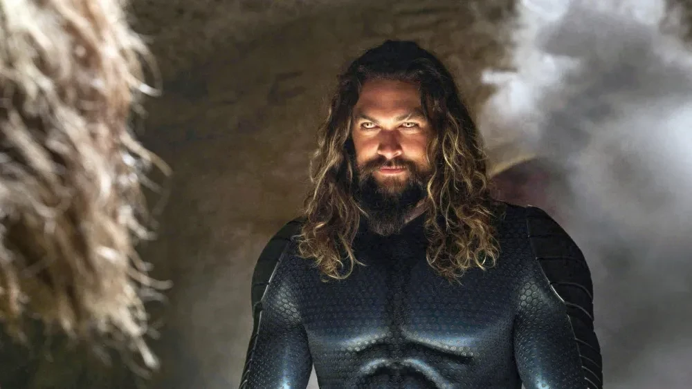 Jason Momoa in a still from Aquaman and The Lost Kingdom 