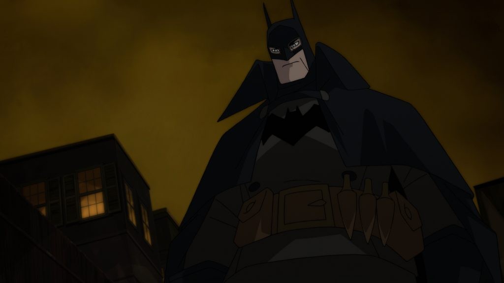 A still of Batman from the Gotham by Gaslight adaptation, produced by Bruce Timm