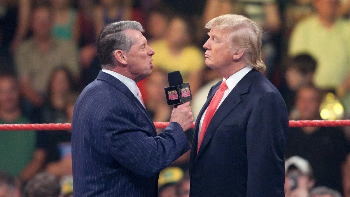 Vince McMahon and Donald Trump had a go at each other several times on WWE