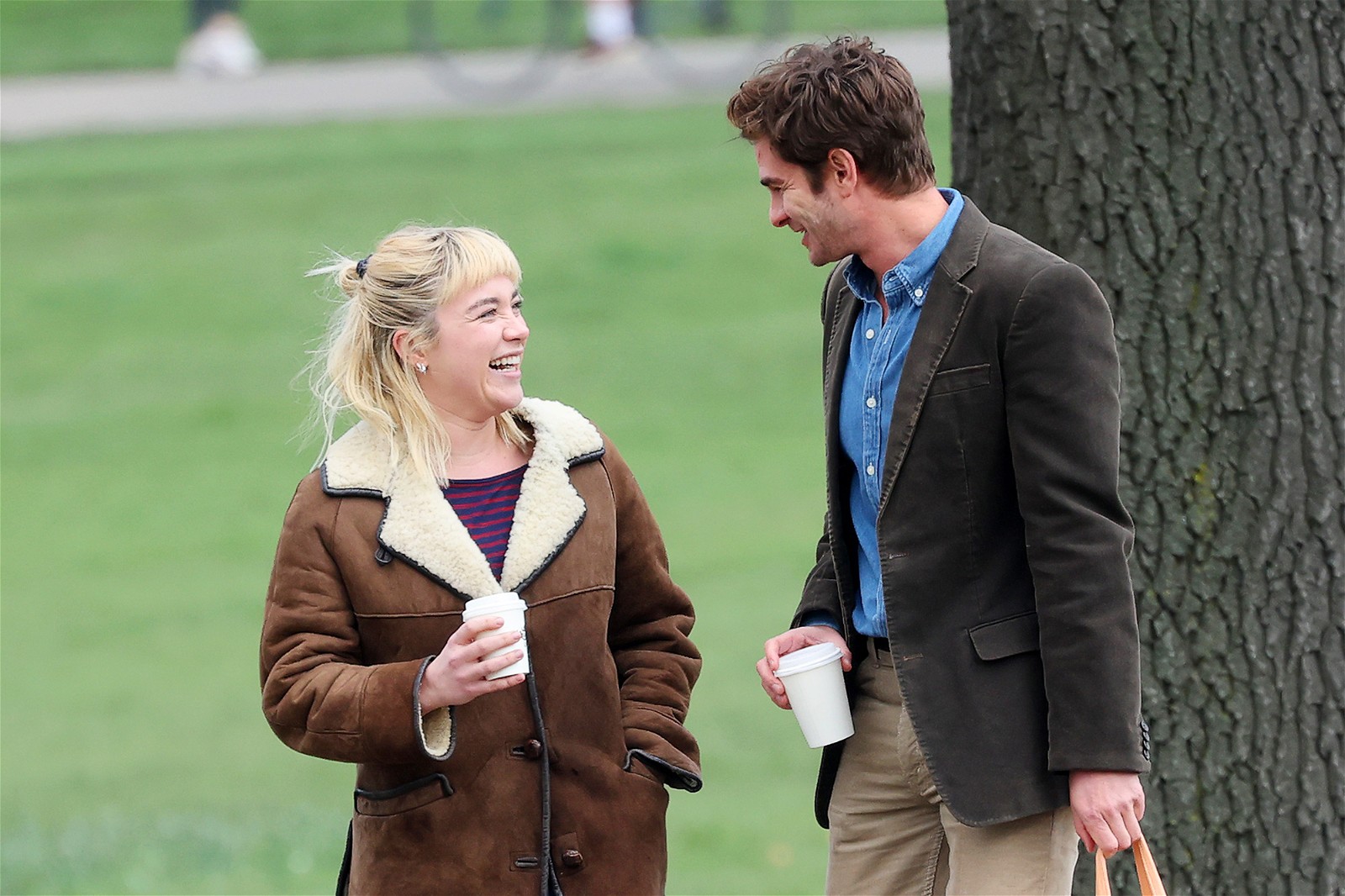 Andrew Garfield and Florence Pugh for We Live In Time 