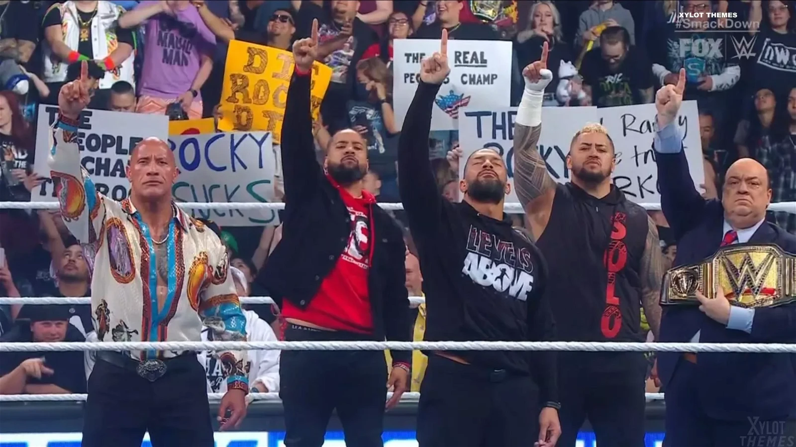 The Bloodline at Friday's SmackDown