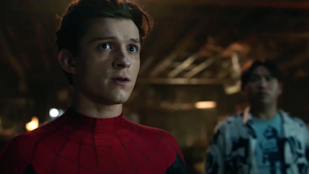 Tom Holland as Spider-Man, part of The Avengers