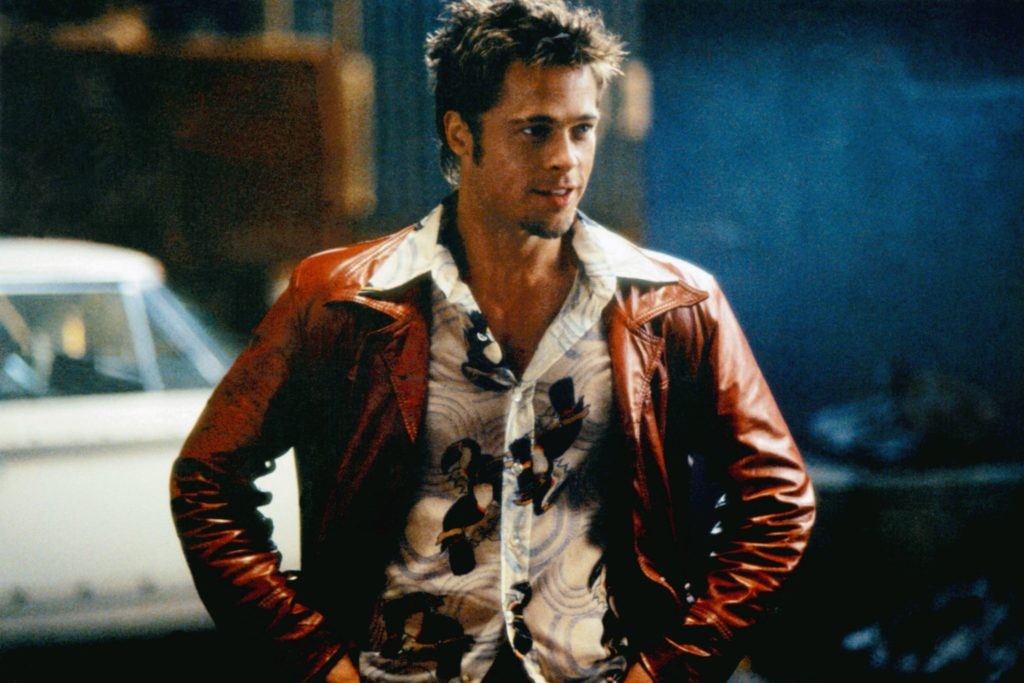 Brad Pitt in a still from Fight Club