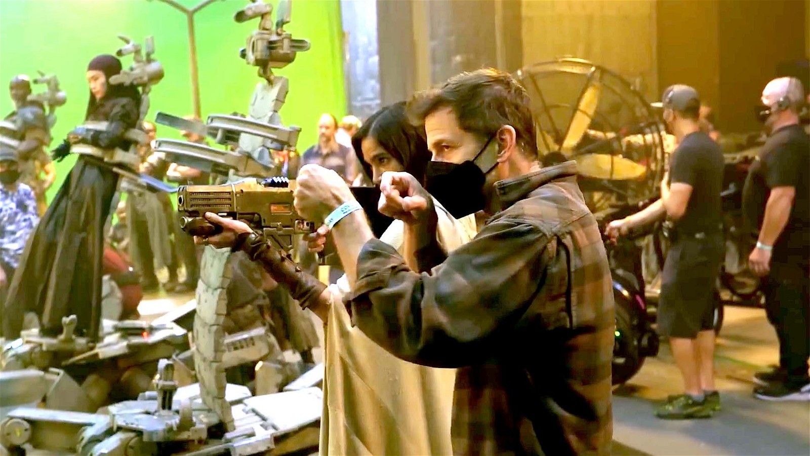 Zack Snyder on the sets of Rebel Moon Part One: A Child of Fire