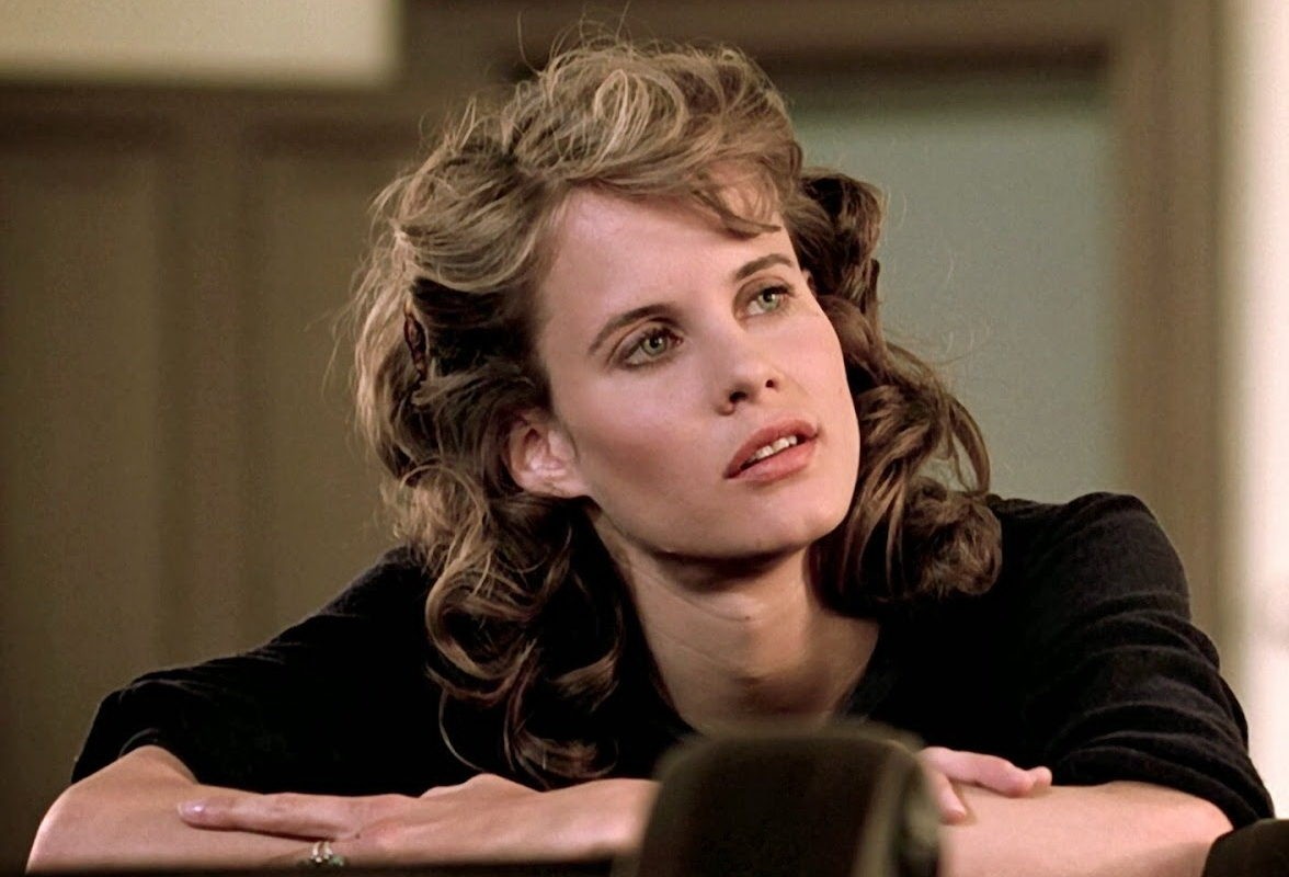 Lori Singer's Ariel Moore has an intense relation ship with her father in Footloose