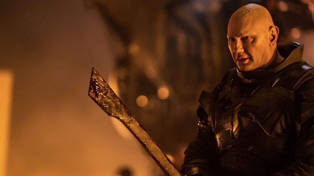 Dave Bautista had more to do as Rabban in Dune: Part Two