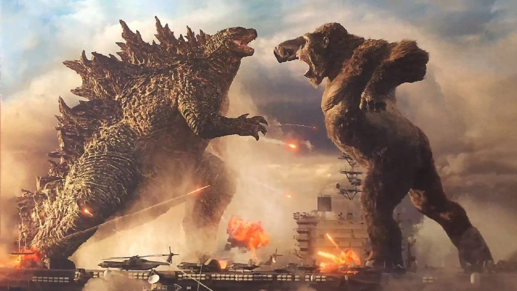 Godzilla and Kong battle it out in 2021's Godzilla vs Kong