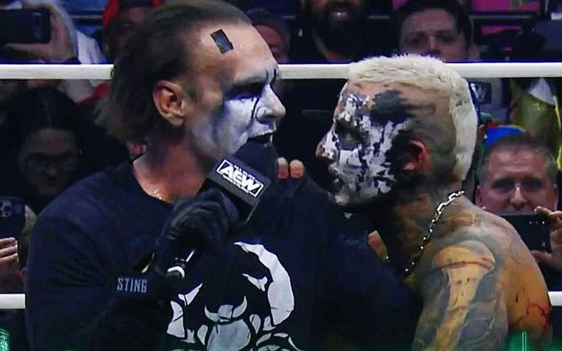 Sting and Darby Allin in action 
