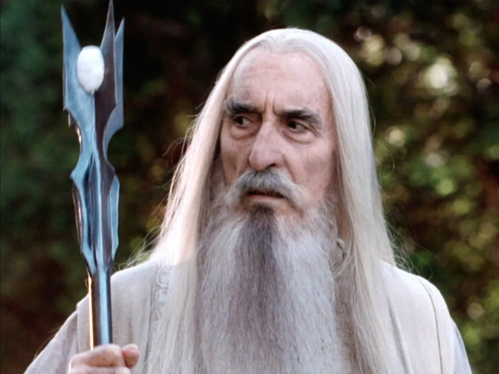 Christopher Lee as Saruman