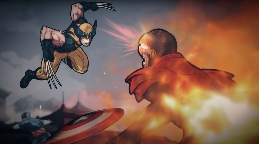 Wolverine teams up with Captain America to take on Cyclops and the X-Men.