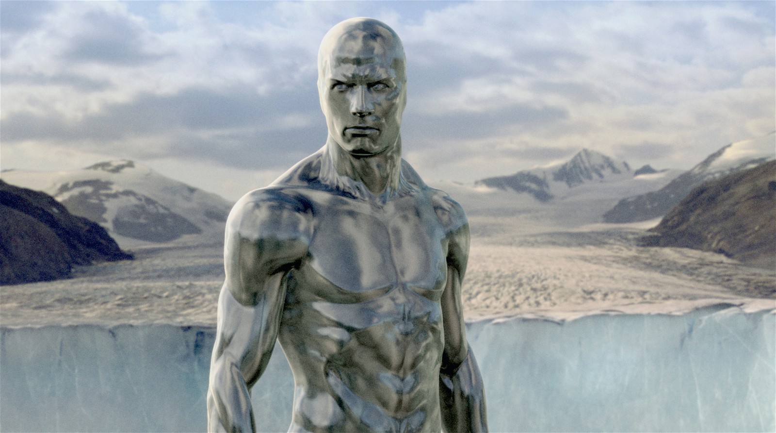 Doug Jones as the Silver Surfer in a still from Fantastic Four: Rise of the Silver Surfer