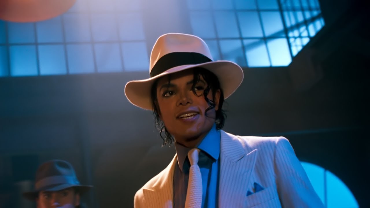 Michael Jackson in a still from Smooth Criminal