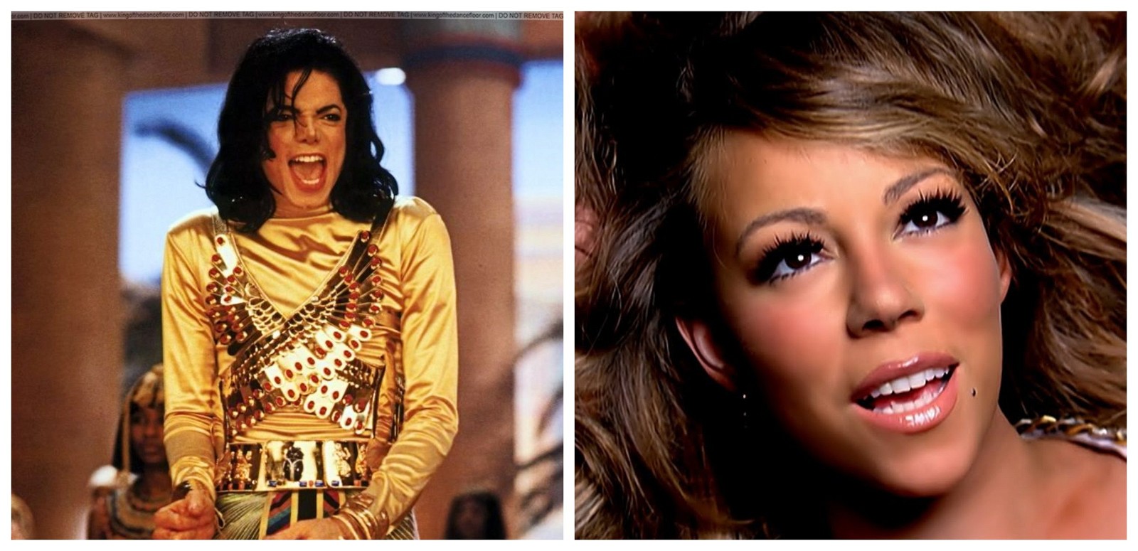 Michael Jackson in Remember That Time and Mariah Carey in Obsessed