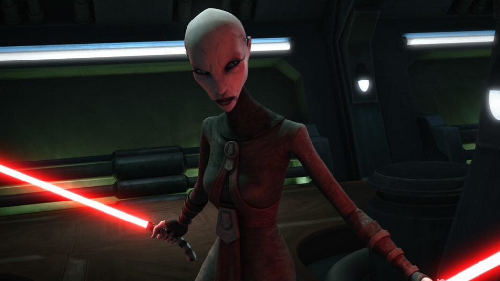 Asajj Ventress in Star Wars: The Clone Wars