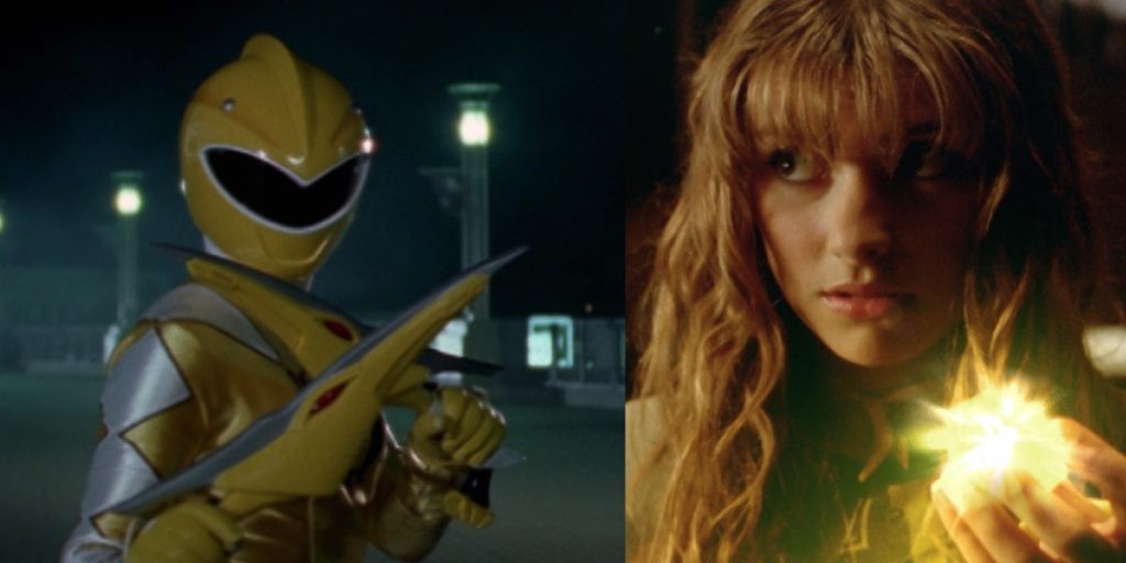 Actress Emma Lahana as the Yellow Ranger