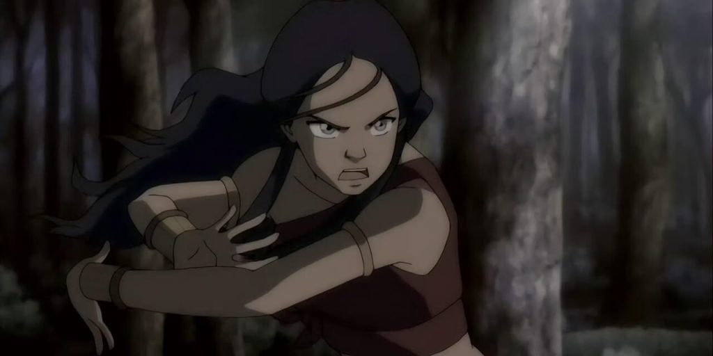 Katara performing bloodbending in Avatar: The Last Airbender