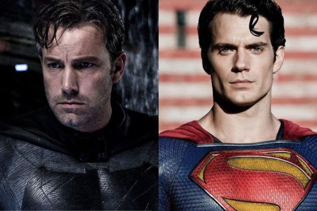 (L-R) Ben Affleck as Batman and Henry Cavill as Superman in DCEU