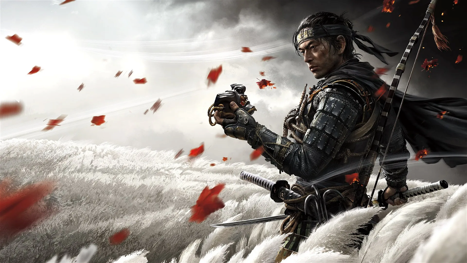 A promotional for Ghost of Tsushima