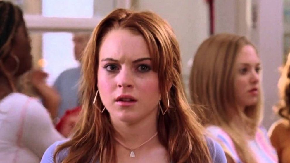 Lindsay Lohan as Cady Heron in 2004's Mean Girls