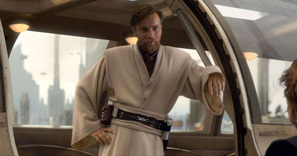 Ewan McGregor in the Star Wars prequels. 