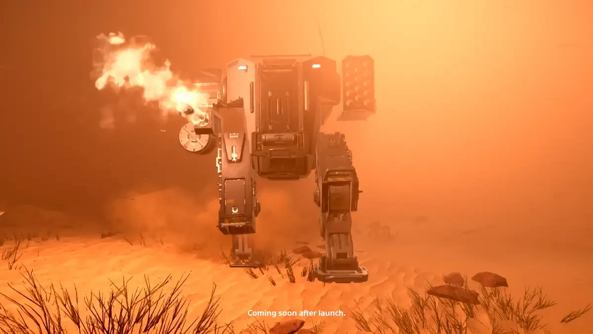 Mechs look to dramatically intensify Helldivers 2 combat. Image credit: Arrowhead