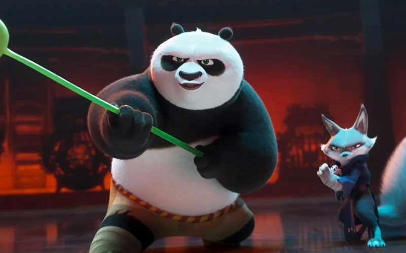 A major scene from Kung Fu Panda 4