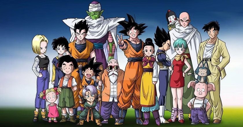 The characters of Dragon Ball Z