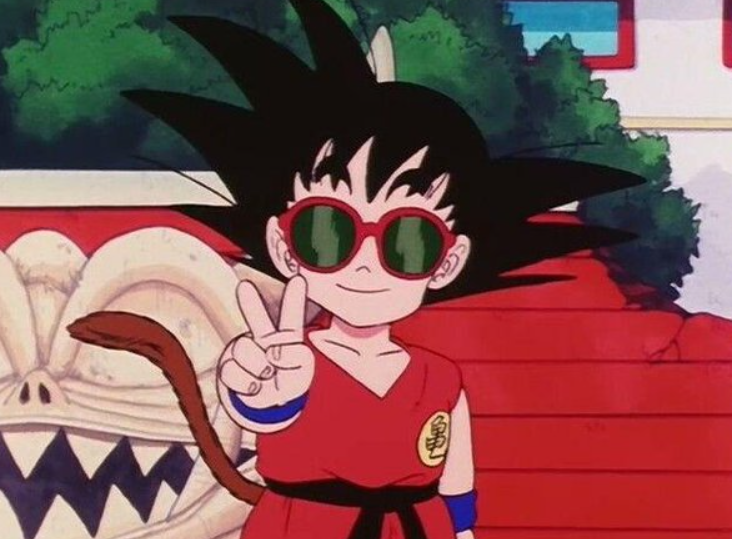 A young Son-Goku in Dragon Ball