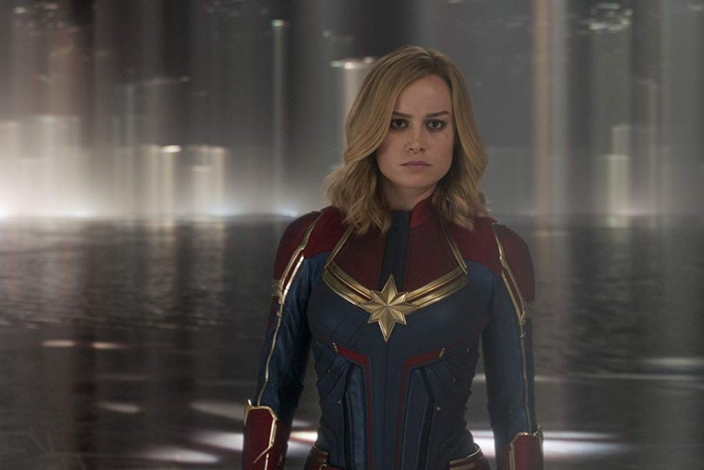 Brie Larson as Carol Danvers in Captain Marvel