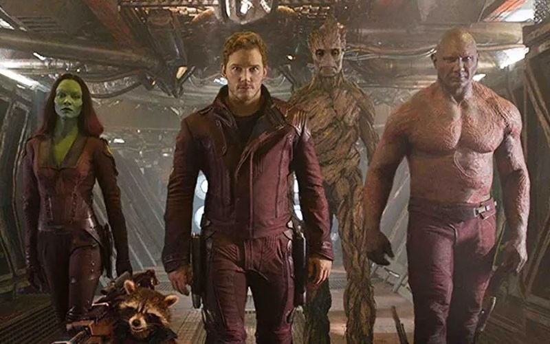 Main cast in Guardians of The Galaxy