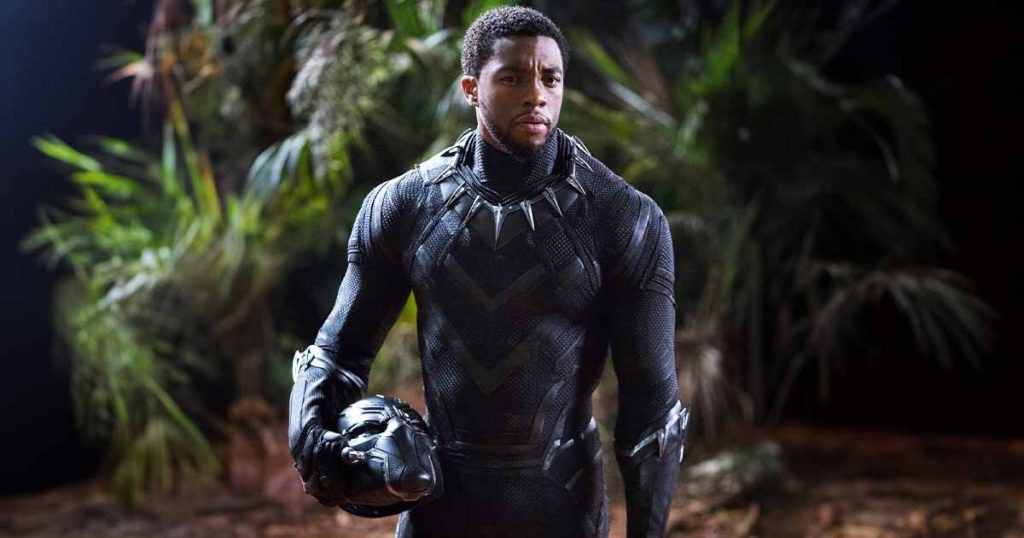 Chadwick Boseman in and as Black Panther 