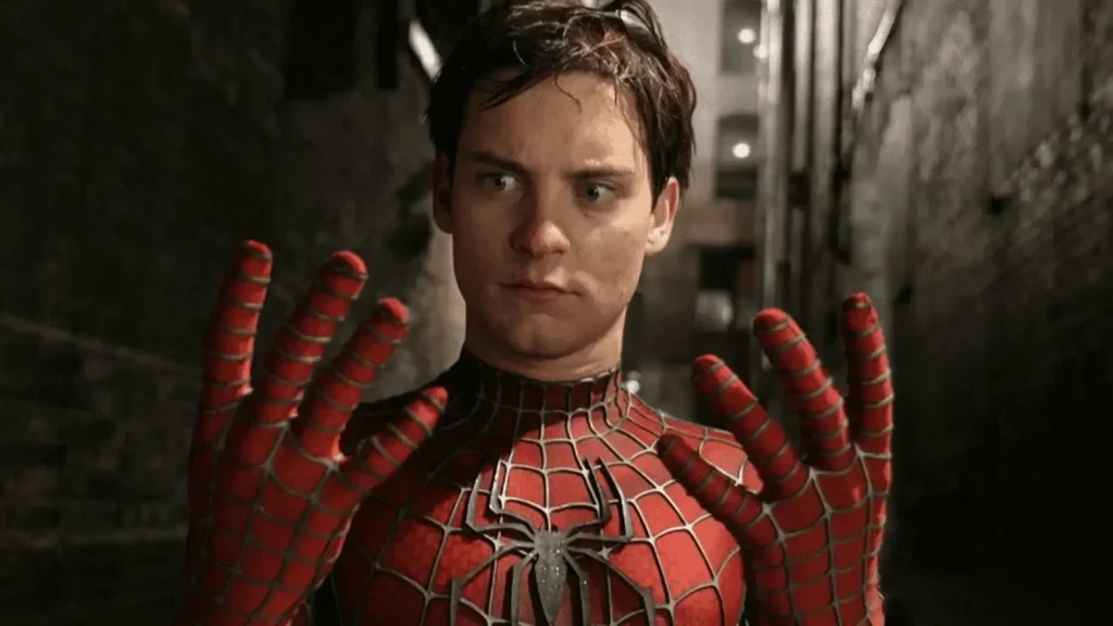 Tobey Maguire as the iconic web-slinger