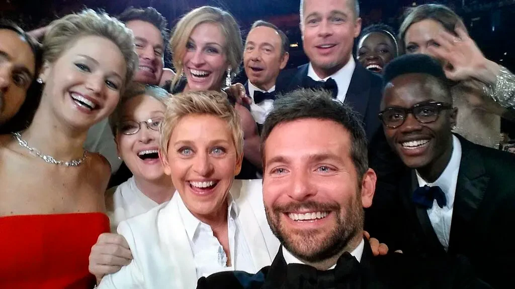 The Oscars Selfie | Credits: Ellen DeGeneres/X