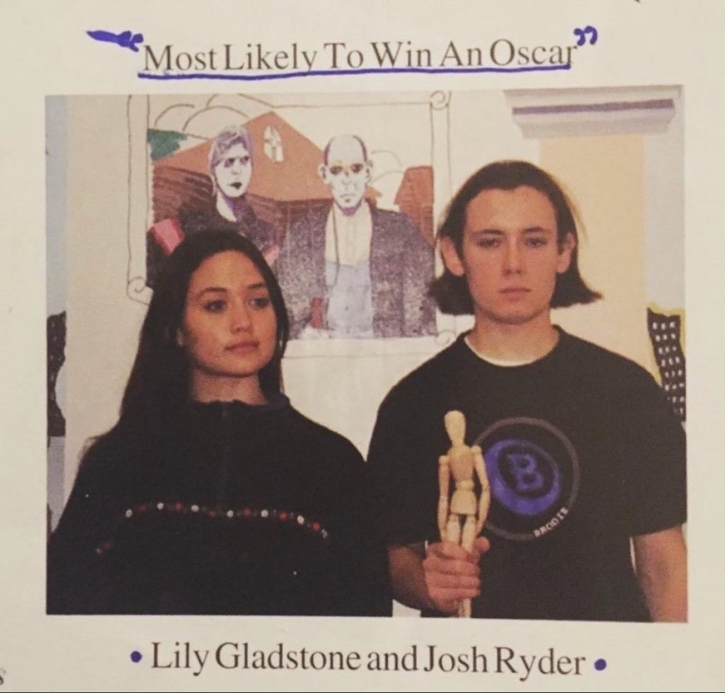 Lily Gladstone and Josh Ryder (Source: X)