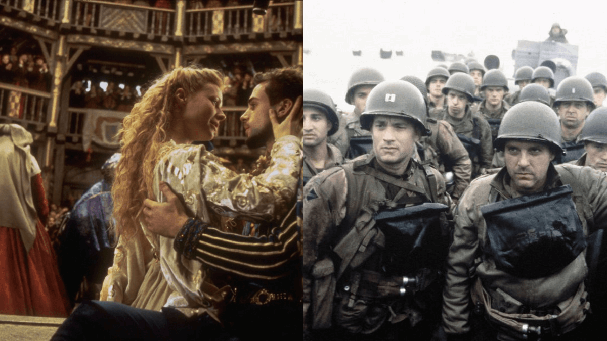 Shakespeare in Love won the Best Picture over Saving Private Ryan