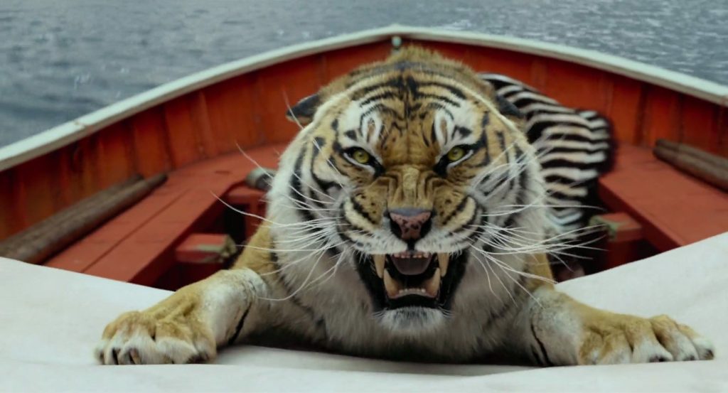 Ang Lee's Oscar Winning Life of Pi's CGI generated Bengal Tiger.