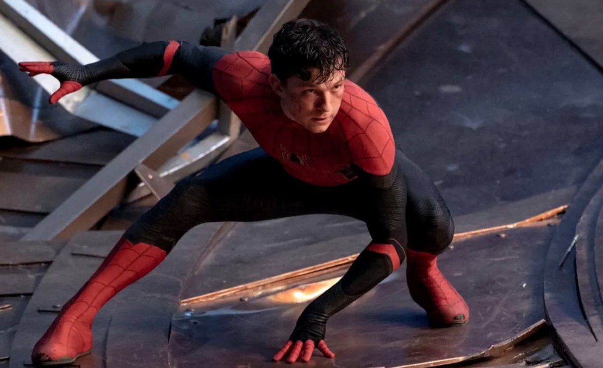 Tom Holland as Spider-Man in a still from Spider-Man: No Way Home. SPider-Man 4