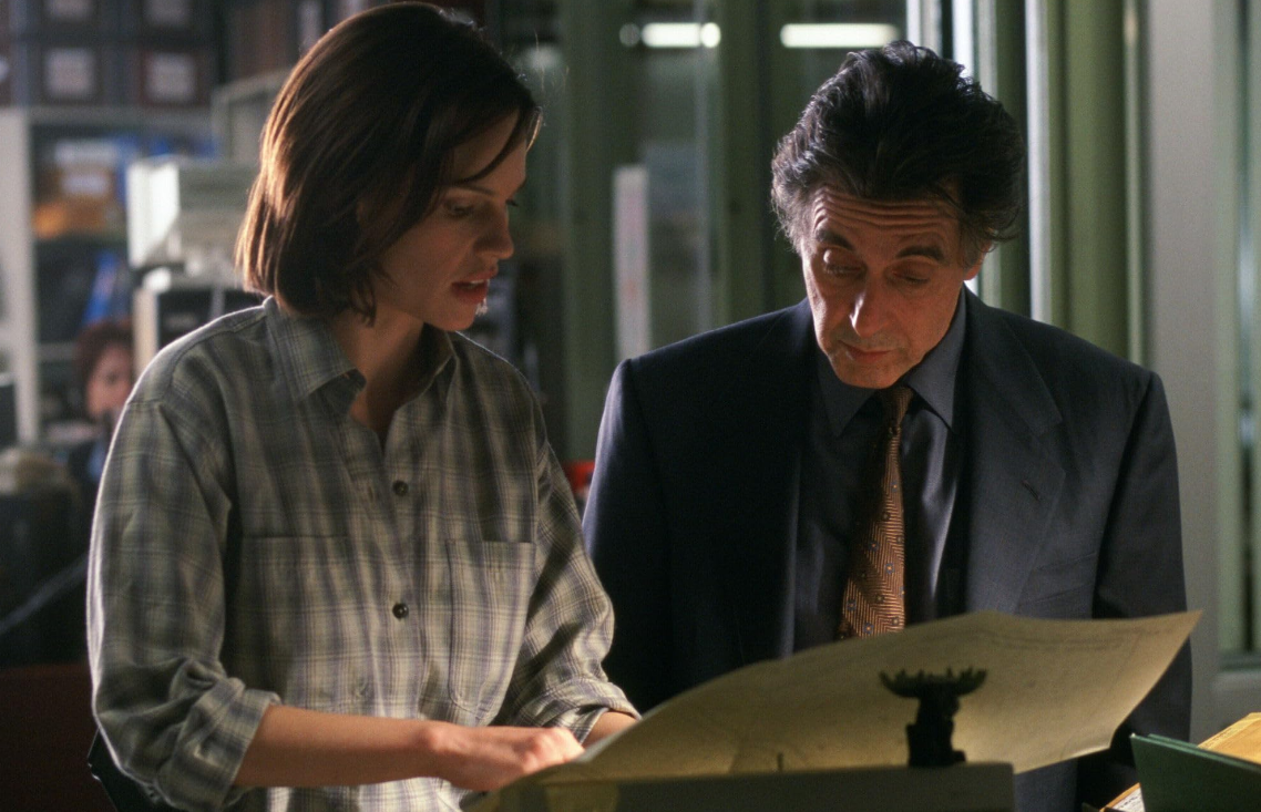 Al Pacino and Hilary Swank in Insomnia