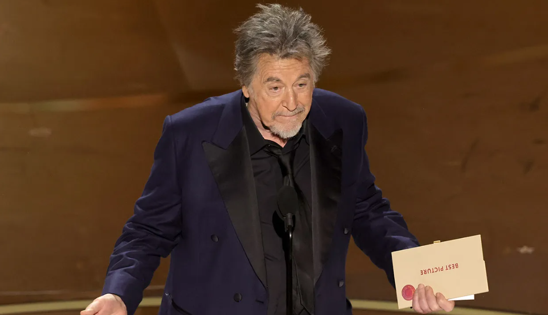 Al Pacino presenting the Best Picture at the 96th Oscars