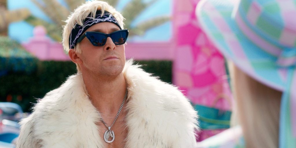 Ryan Gosling in Barbie 2023 with sunglasses