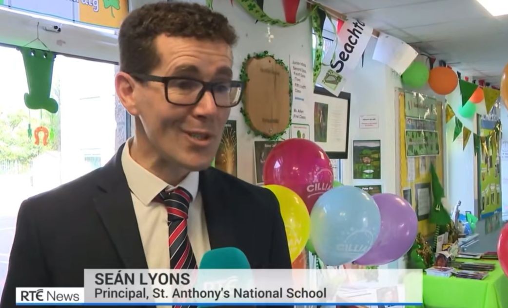 The principal of St. Anthony’s Boys School (via RTE News)