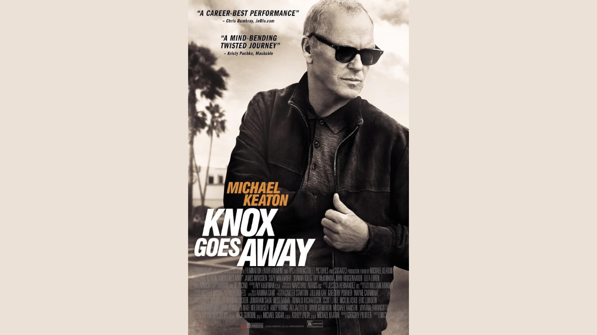 Michael Keaton in Saban Films' key art for Knox Goes Away