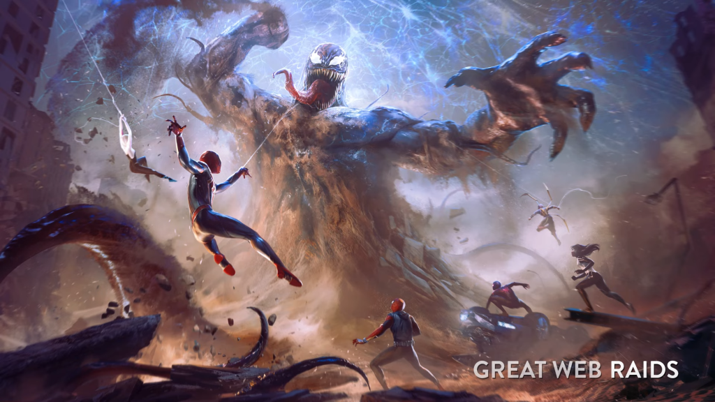 Marvel's Spider-Man: The Great Web would allow 5 players to team up and web-swing away across a war-torn New York terrorized by the Sinister Six.