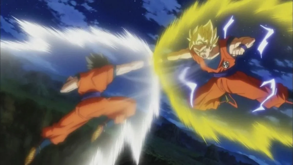 goku vs gohan - dragon ball super