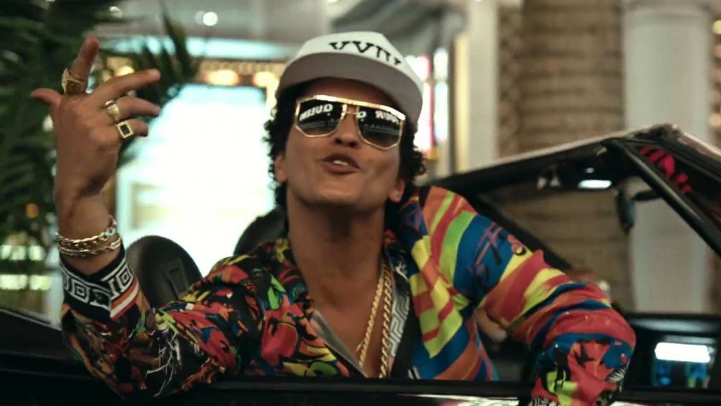 Bruno Mars in 24k Magic music video