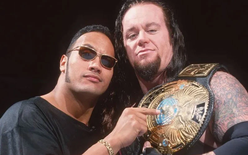 The Undertaker and The Rock back in the 90s